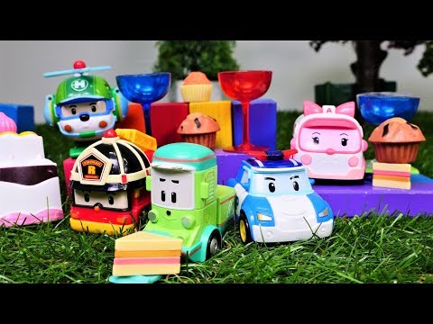 Tolle Spielzeugautos - Robocar Poli Toys - Eine Überraschung für Cleany