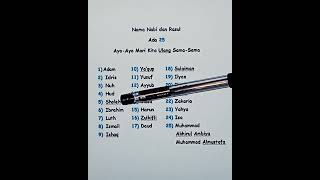 Download lagu Let's Memorize the Names of the Prophets & Messengers mp3