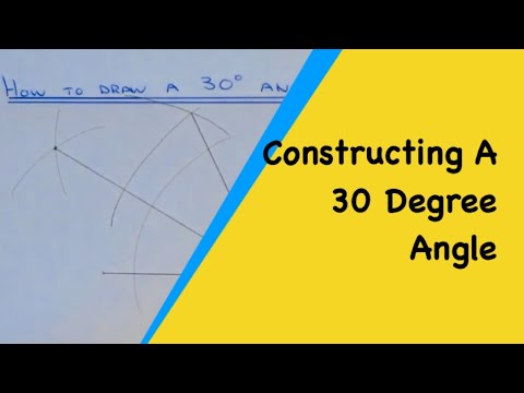 How To Draw A 30 Degree Angle With A Compass And Ruler (No Protractor)