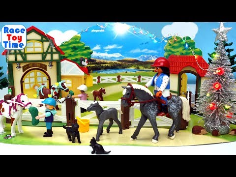 Playmobil Country Horse and Pony Surprises Advent Calendar - Fun Animals Toys For Kids