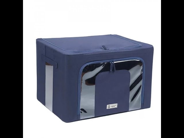 صندوق لتخزين الملابس القماش مع إطار فولاذي