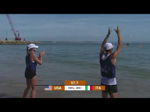 2021 World Rowing Beach Sprint Finals, Oeiras, Portugal - Peloro Italia - Giovanni Ficarra CM1x