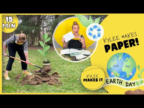 Kylee Makes Recycled Paper! | We celebrate Earth Day by recycling and caring for our Planet!