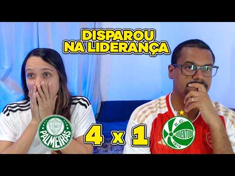 REACT PALMEIRAS 4 X 1 JUVENTUDE - GOLEADA E LIDERANÇA DE VEZ!