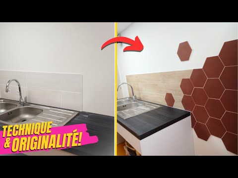 Carrelage Hexagonal Bois TRANSITION PARFAITE ENTRE DU CARRELAGE BOIS ET DU CARRELAGE HEXAGONAL