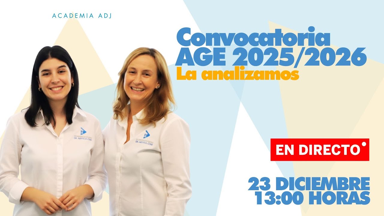 Convocatoria AGE 2025-2026 publicada: la analizamos a fondo