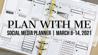 Plan with Me | Social Media Planner | March 8-14, 2021 #notiq #lightsplanneraction
