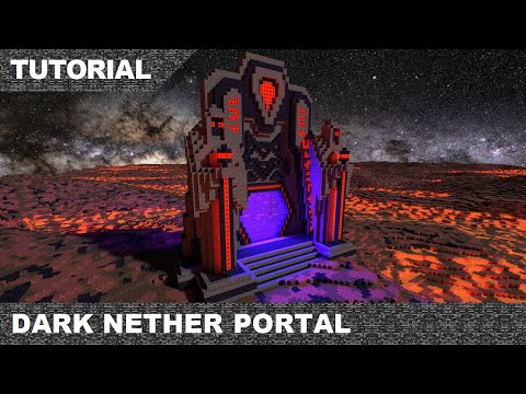 Minecraft Dark Nether Portal Tutorial & Download