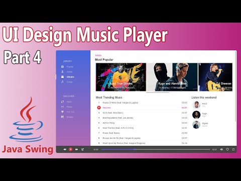 Java UI Design - Music Player ( Part 4 )
