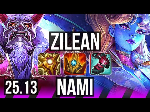 ZILEAN & Miss Fortune vs NAMI & Lucian (SUP) | Rank 1 Zilean, 6/1/23 | VN Challenger | 25.13