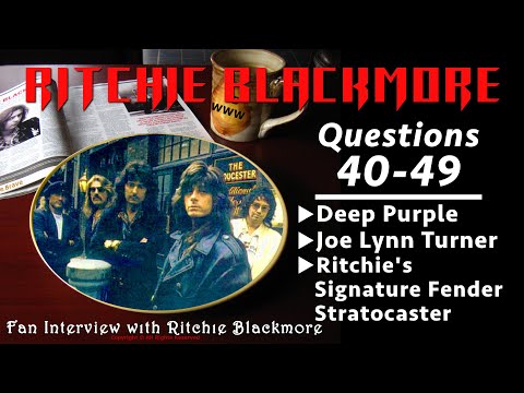 Ritchie Blackmore interview ⚔️ Questions 40-49 Deep Purple Joe Lynn Turner Strat 1996 Rainbow Fans