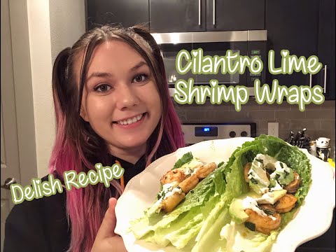 Cilantro Lime Shrimp Wraps