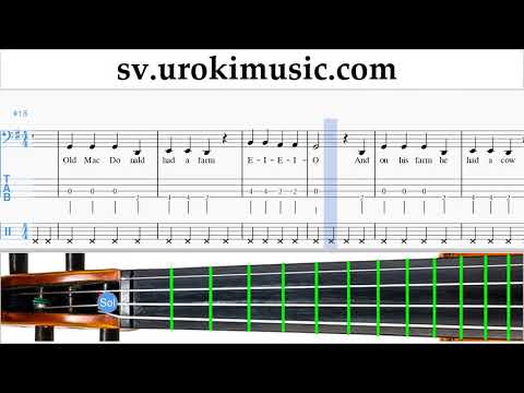 Lär Dig Spela Cello Old MacDonald - Had a Farm Tabs Nybörjare Del 2 um-b492