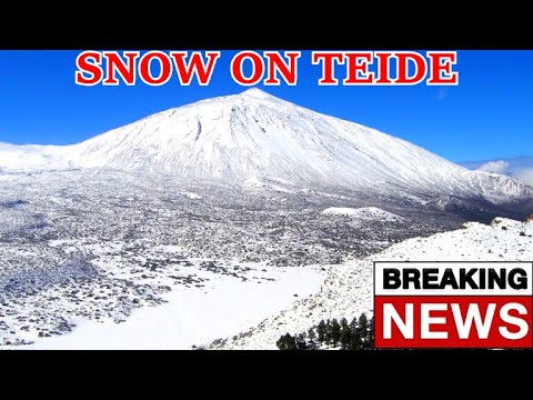 TENERIFE TODAY - Heavy snowfall on Teide ❄️ 13 December 2025