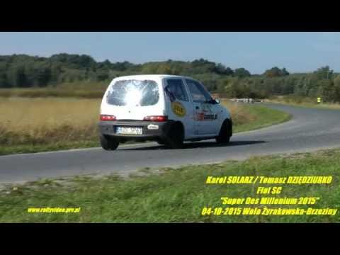 Karol SOLARZ / Tomasz DZIĘDZIURKO - Fiat SC - "Super Oes Millenium 04-10-2015 Żyrakow