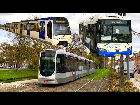 Tram Metro Bus in de Herfst | Regio Rotterdam | RET EBS NS GVB