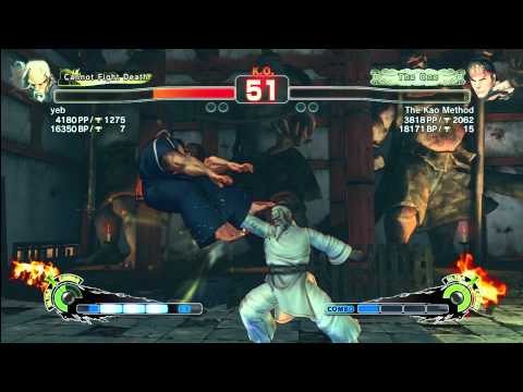 SSF4 AE 2012 US Ranked: yeb(Gen) vs The Kao Method(Ryu)