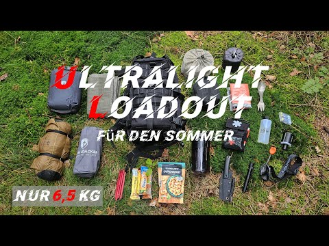 Nur 6,5 Kg - Ultralight Ausrüstung | Packliste Bushcraft Sommertouren