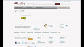 Registering with LifeWayDOTcom