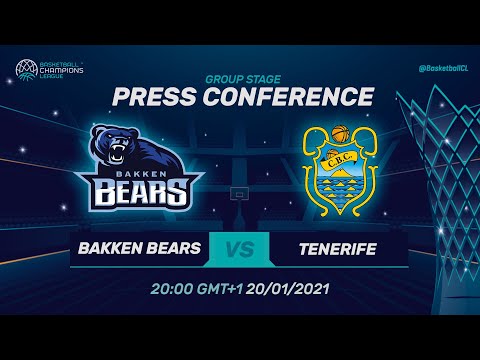 Bakken Bears v Iberostar Tenerife - Press Conference | Basketball Champions League 2020/21
