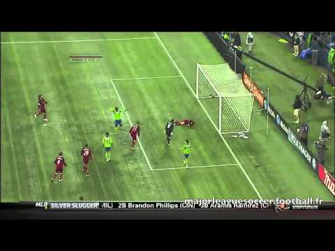 Tony Beltran amazing save vs Seattle Sounders