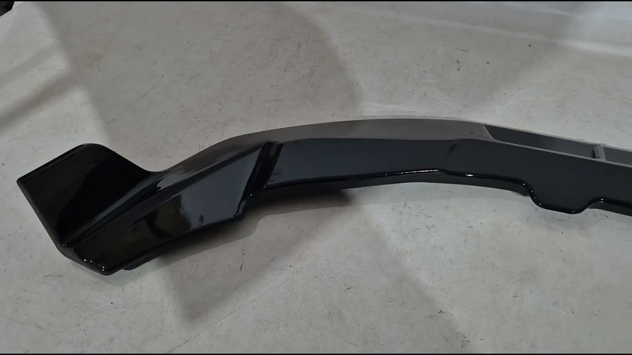 BMW X3 G01 2018- рр. Передня Lip накладка (для F97 2022-2024, чорний глянець) Video 1