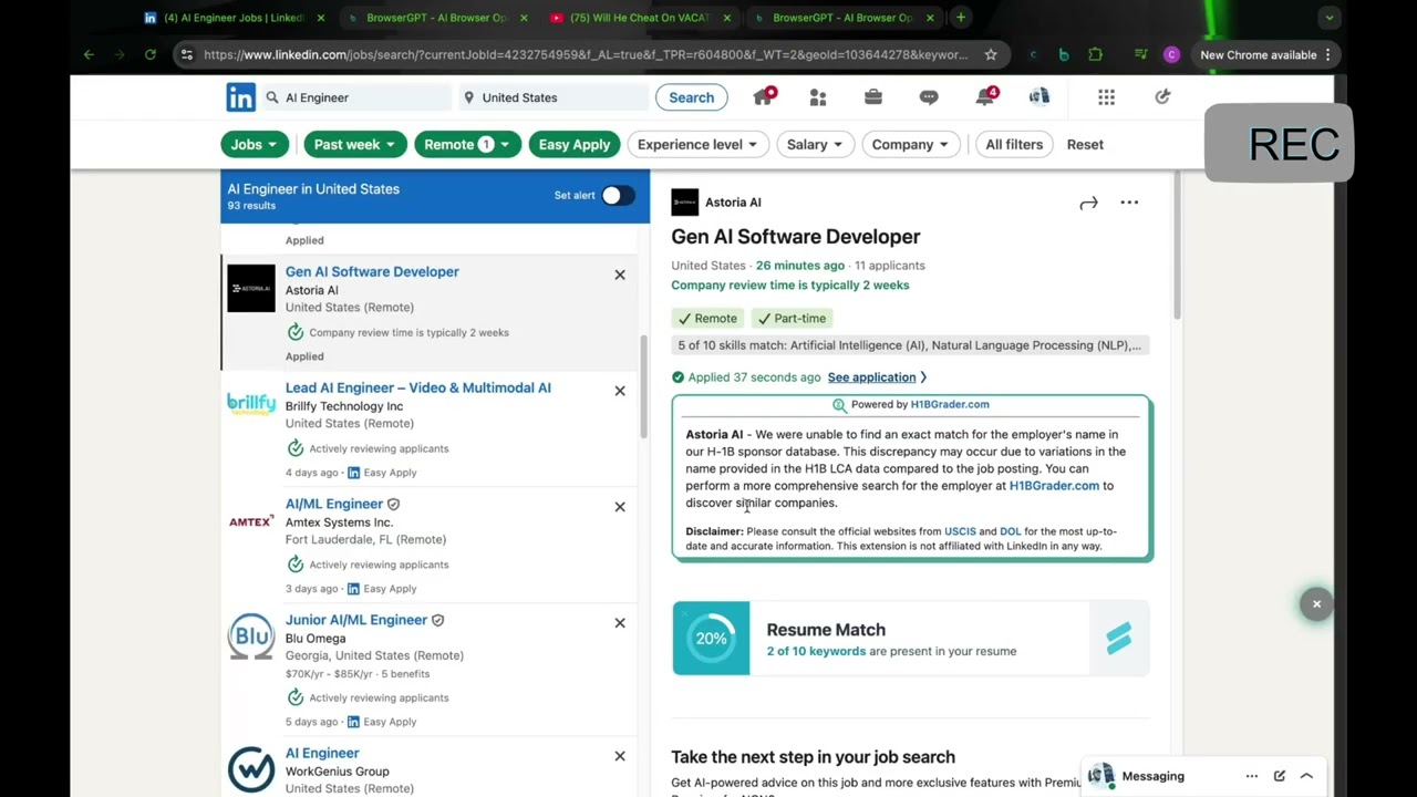 Watch the LinkedIn Jobs AI Agent Demo