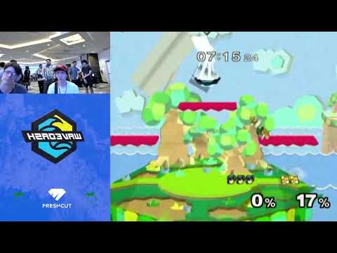 WaveDash 2023 Winners Round 1 - Burns (Fox) Vs. Life (Marth) - SSBM Tournament