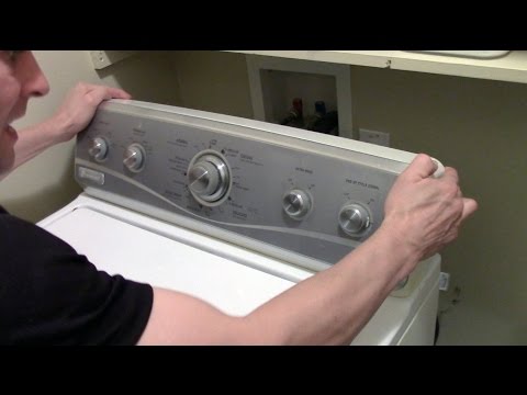 How to Open or Remove a Washer / Dryer Control Panel - Whirlpool Maytag Washing Machine