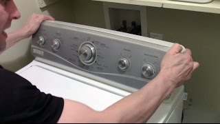 How to open or remove a Washer / Dryer Control Panel - Whirlpool Maytag washing machine