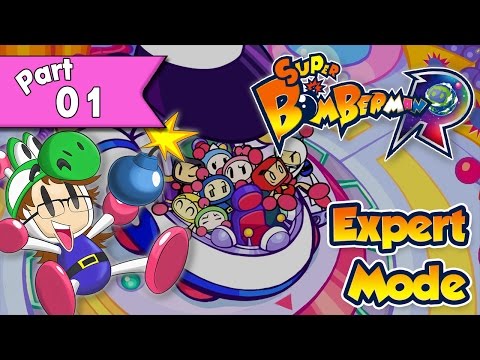 Super Bomberman R - Expert Mode walkthrough Part 1 - World 1 (Planet Technopolis)