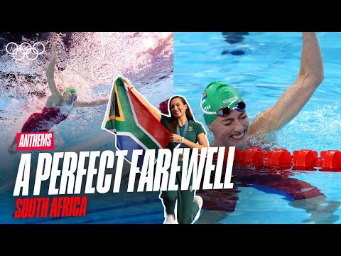 South Africa’s Most Decorated Olympian🇿🇦🏊‍♀️ | The best of South Africa at Paris 2024 | Anthems