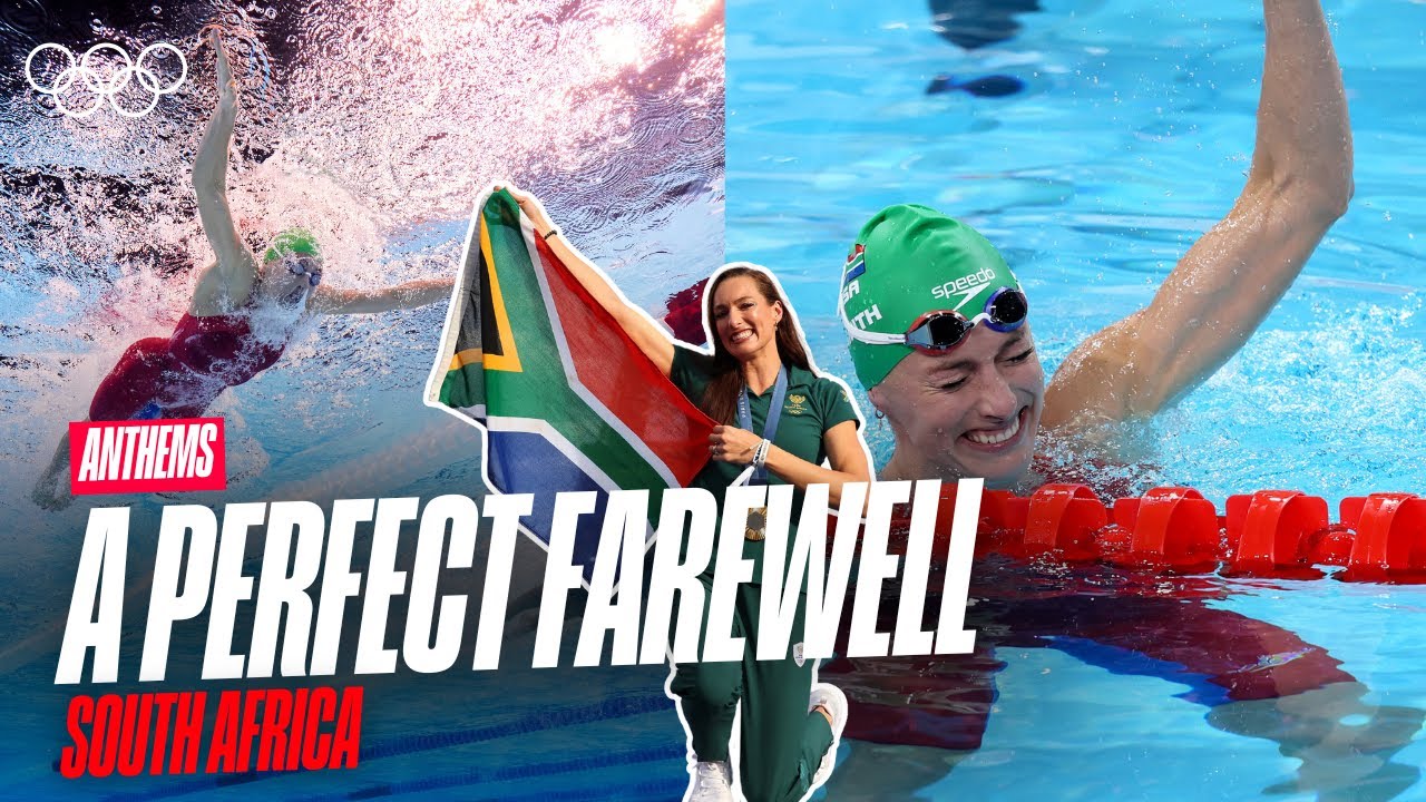 South Africa’s Most Decorated Olympian🇿🇦🏊‍♀️ | The best of South Africa at Paris 2024 | Anthems