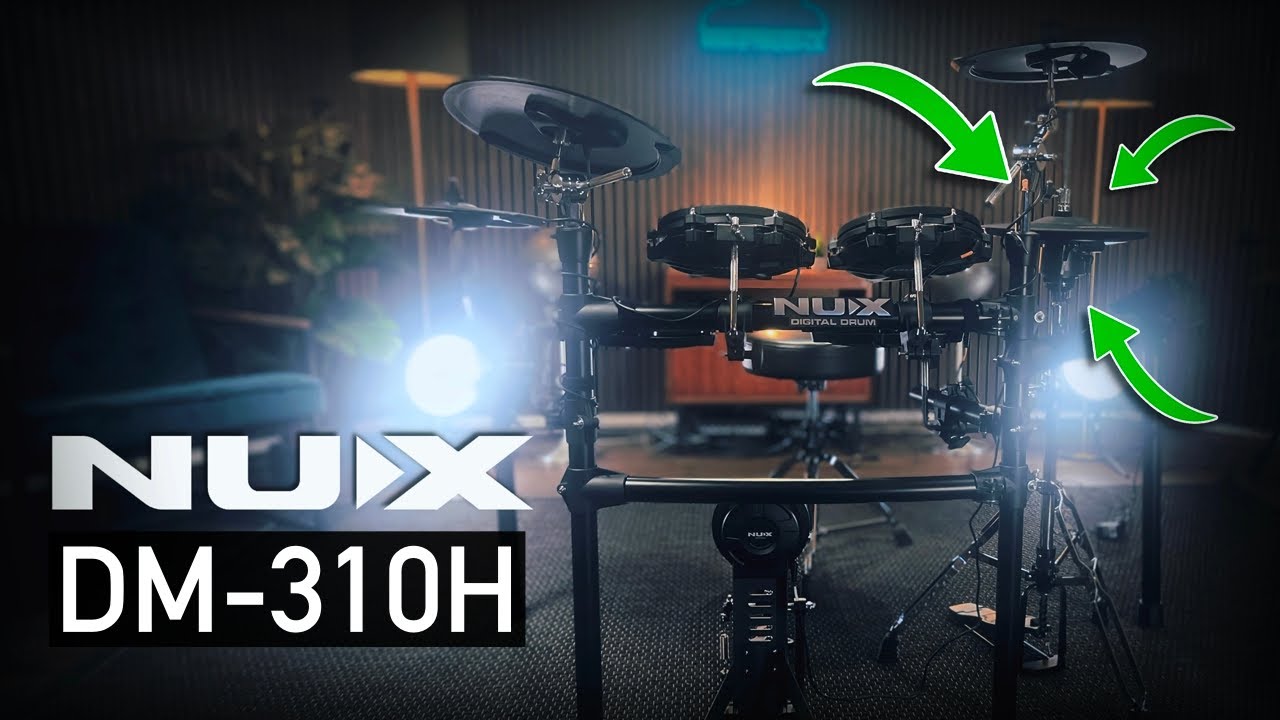 NUX DM-310H electronic drums first playing at Spytunes Recording Studio