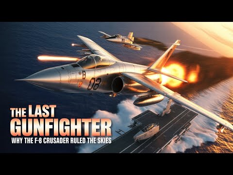 “The Last Gunfighter: How the F-8 Crusader Dominated the Skies”