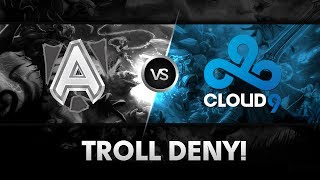 Troll deny by Akke vs C9 @ DreamLeague Season 1