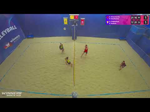 22:10 D. Kharchenko / M. Brylliantov - O.Polishchuk / V. Kushch 27.04.2023 |Winners Beach Volleyball