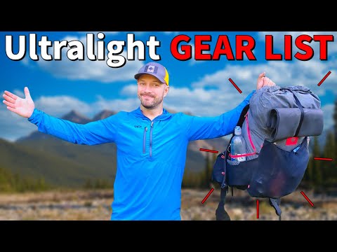 ULTRALIGHT BACKPACKING GEAR LIST 2021