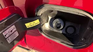 2021 GMC Sierra problem -- capless fuel filler neck spring loaded splash back cap lid broke