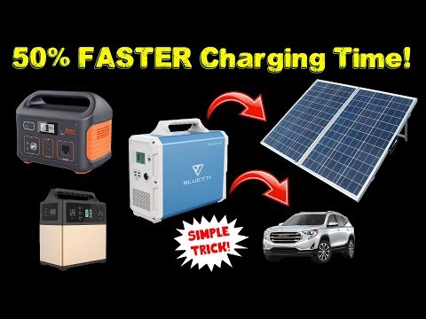 How To Charge Your Portable Power Station FASTER! Simple Trick!