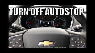EASY WAY to turn OFF AUTO STOP