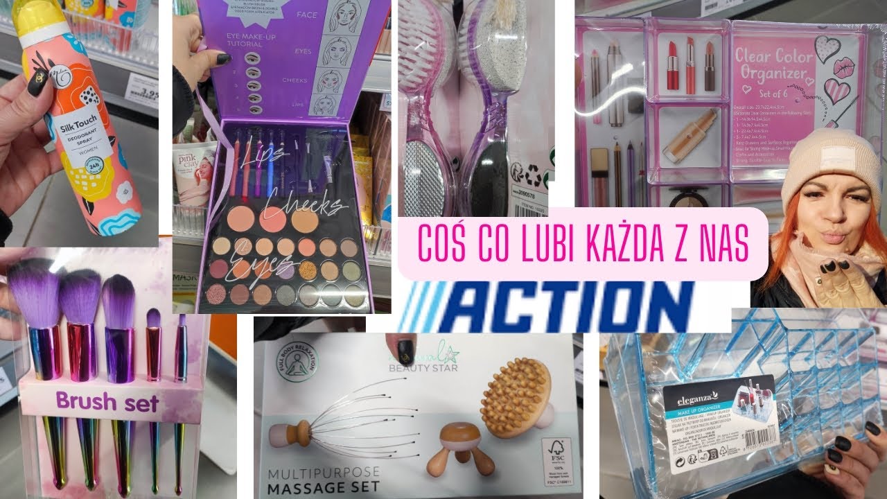 ACTION‼️coś innego, czyli przegląd kosmetyków‼️ paletki / pędzelki /organizery‼️KOMPLET DO GŁOWY😱