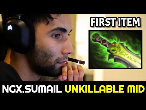 NIGMA.SUMAIL Unkillable Mid with First Item Ethereal Blade Dota 2