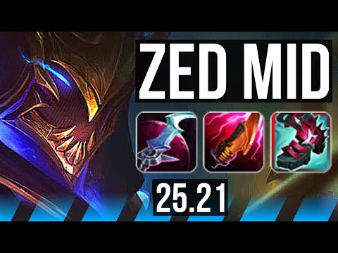 ZED vs TRYNDAMERE (MID) | Legendary | KR Diamond | 25.21