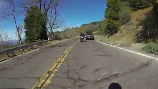 preview picture of video 'Palomar Mountain motorcycle chase and crash'