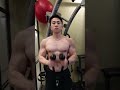 가운 속 이두박근