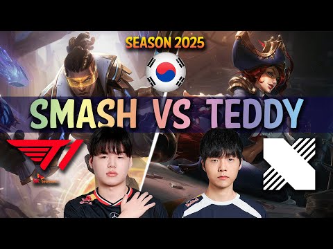 T1 Smash vs DRX Teddy - Smash LUCIAN vs Teddy MISS FORTUNE ADC - Patch 25.10 KR Ranked | lolrec