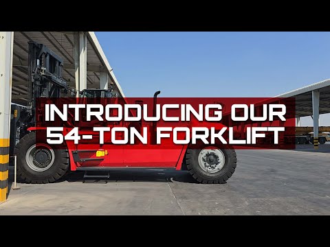 Introducing Our 54-Ton Forklift | Heavy Duty Material Handling by Al Faris Group