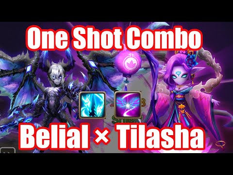 Ultimate One Shot Combo!! Belial × Tilasha💪💪💪【Summoners War RTA】