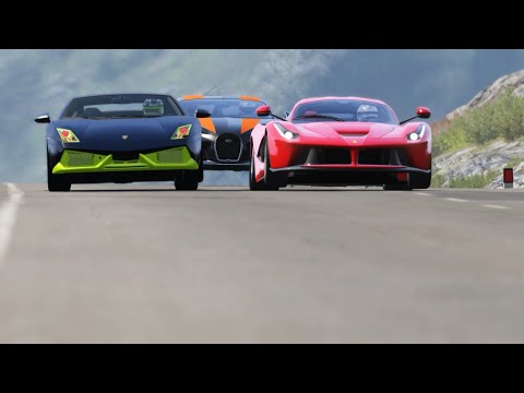 Lamborghini Gallardo LP-7777 SL Quad Turbo vs Hypercars at Highlands